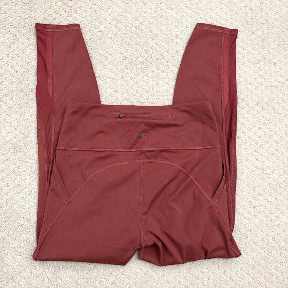 Athleta Lightning Stash Pocket 7/8 Tight Leggings in Brick Red Women’s Sz Small - Picture 7 of 8
